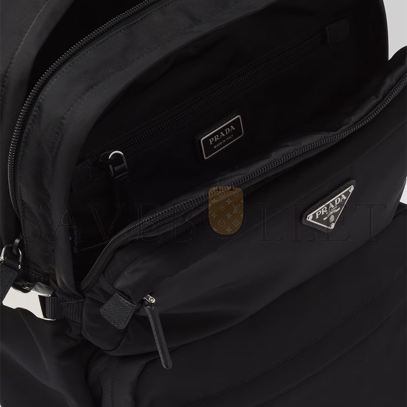 PRADA RE-NYLON AND SAFFIANO LEATHER BACKPACK 2VZ101 (45*26.5*21.5cm)
